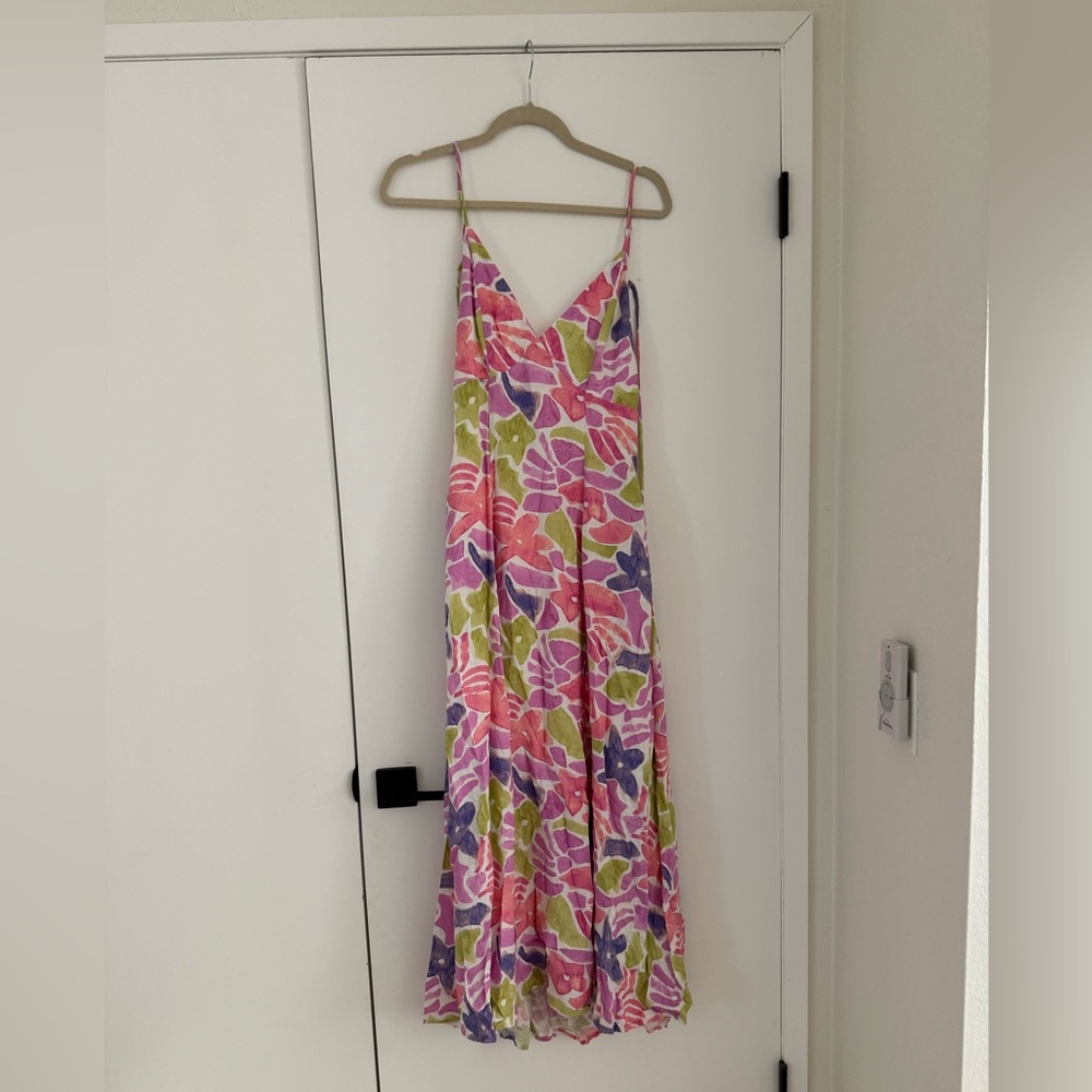 Mahina floral dress with pockets (S)